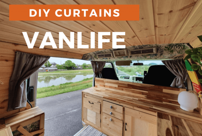 Van Life Japan DIY Camper Van Curtains