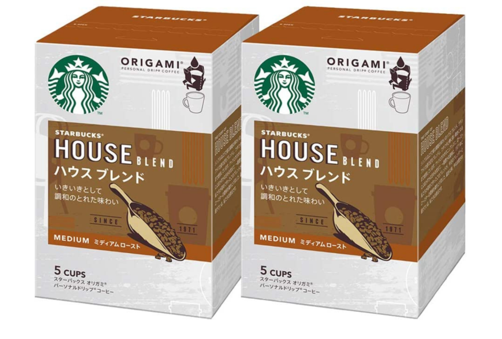 キャンプ 一人用ドリップパックコーヒー Nestle Starbucks Origami Personal Drip Coffee House Blend x 2 Boxes